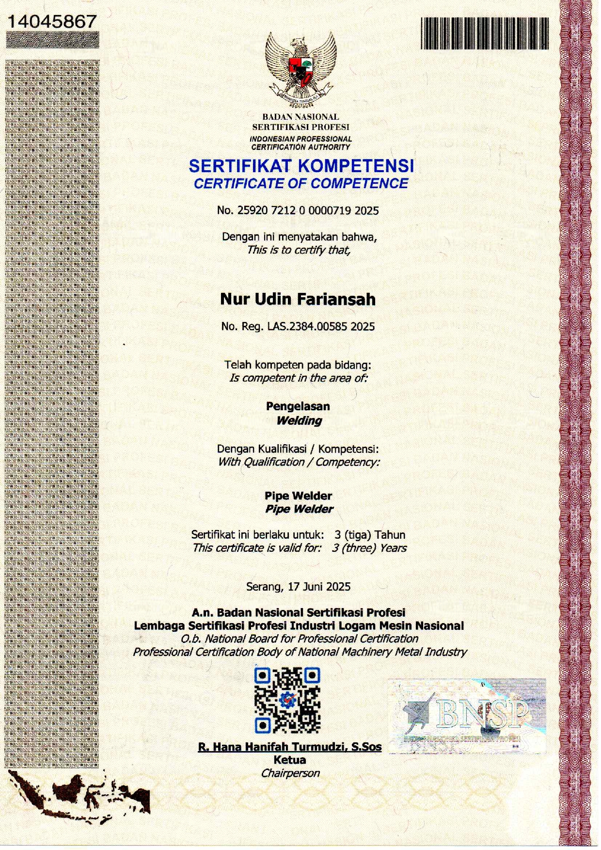 Welder 6G - Nur Udin